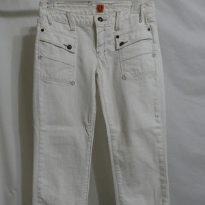 Capri pants, white denim, Size 26